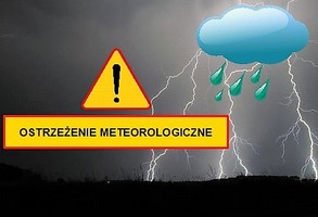 Ostrzeżenie meteorologiczne- burze z gradem/1