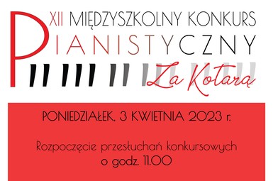 XII Międzyszkolny Konkursu Pianistyczny 