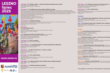 Lipiec w Lesznie – kultura, sztuka i wakacyjne atrakcje