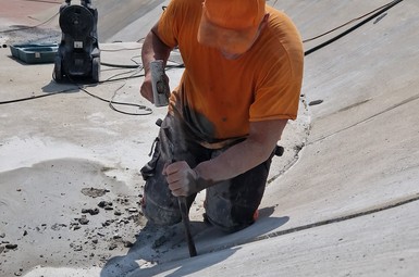 Testowe łatanie nawierzchni na Skateplazie w Lesznie zakończone. Trwa obserwacja efektów