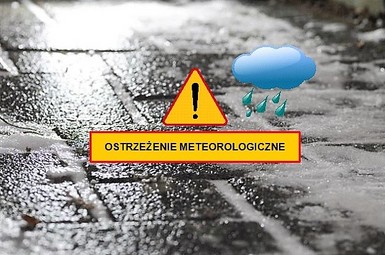 Przewidywane opady marznącego deszczu lub mżawki