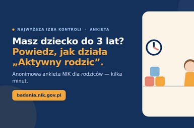 Masz dziecko do 3 lat? Najwyższa Izba Kontroli czeka na Twoją opinię