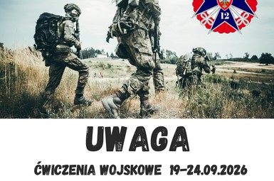 Uwaga! Ćwiczenia wojskowe. 