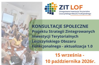 Konsultacje społeczne Strategii ZIT LOF